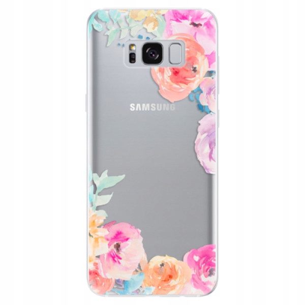 Silikonowe etui iSaprio Flower Brush do Samsung Galaxy S8