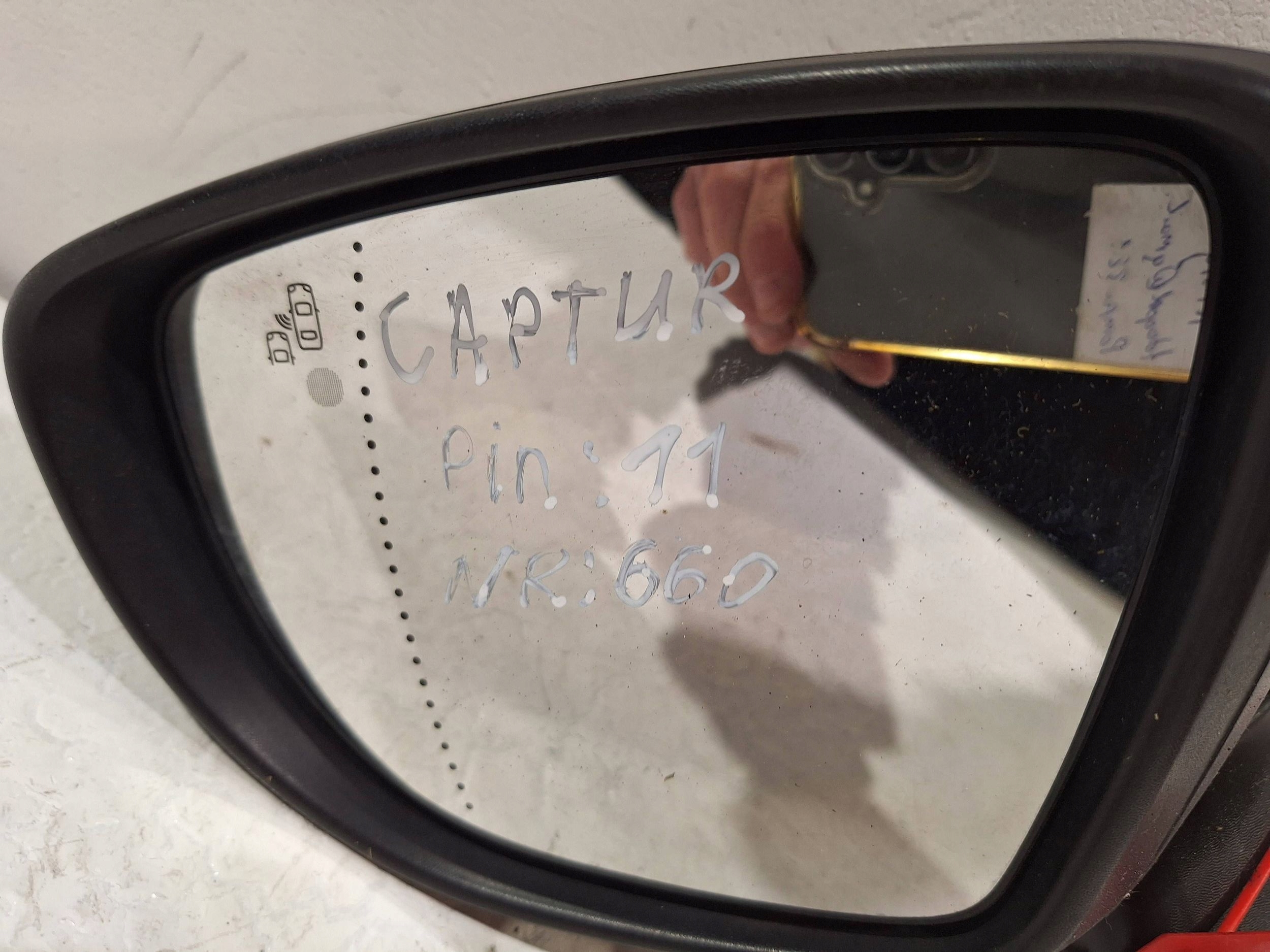 mirror exterior left 11 PIN RENAULT CAPTUR and LIFT 17