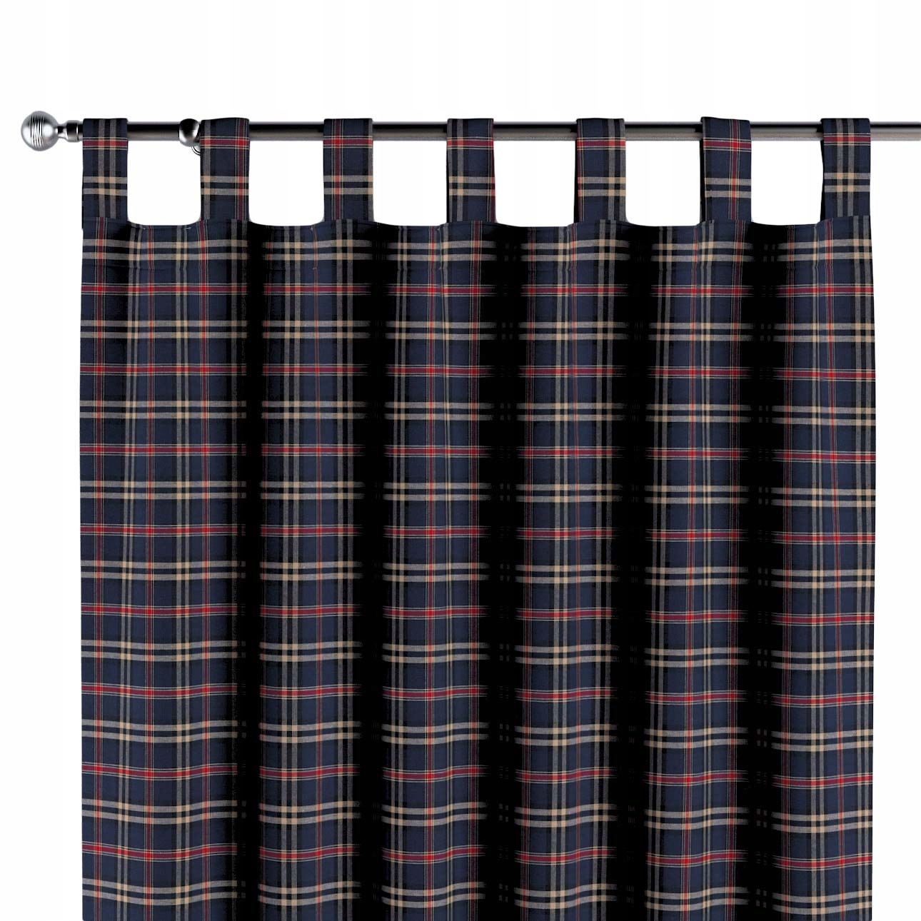 Dekoria Záclona na traky 1 ks 130x245 cm odtiene modrej farby