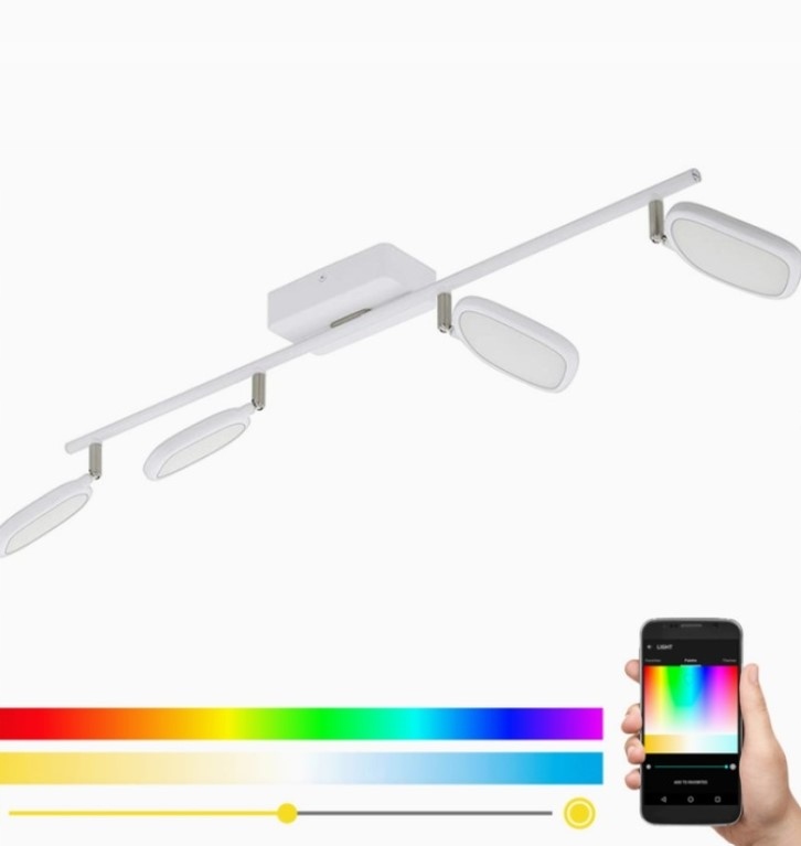 Smart Led stropní lampa Rgb Bluetooth Crosslink bílá 93 cm Obývací pokoj-Ložnice
