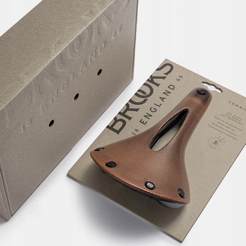 Siodło Brooks C17 Carved Orange Cambium