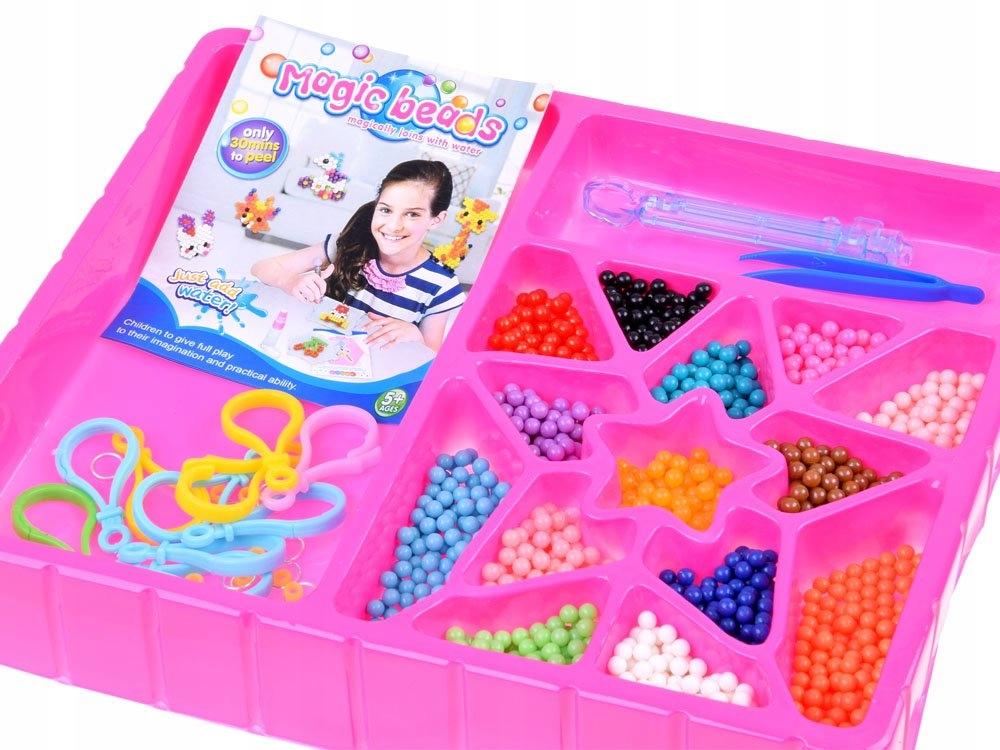 Magiczny zestaw wodne koraliki zrób to sam ZA3266 Płeć chłopcy dziewczynki