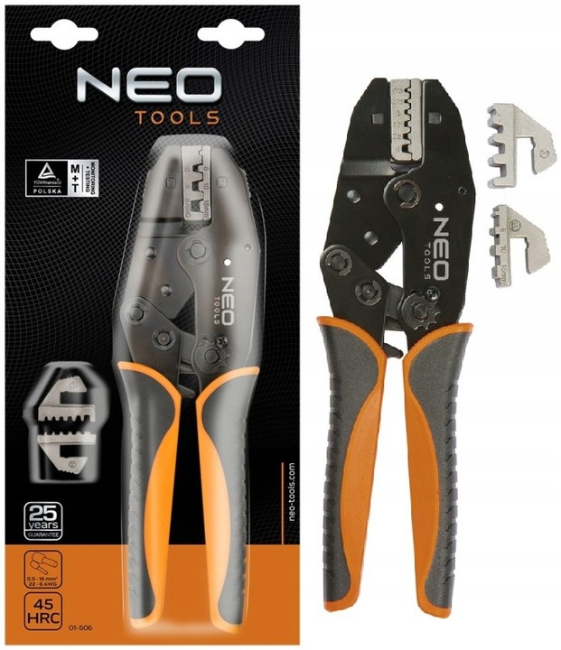 01-506 Klíště Na Lisování Dutinkových Koncovek 0.5-16 MM2 (22-6 Awg) Ne