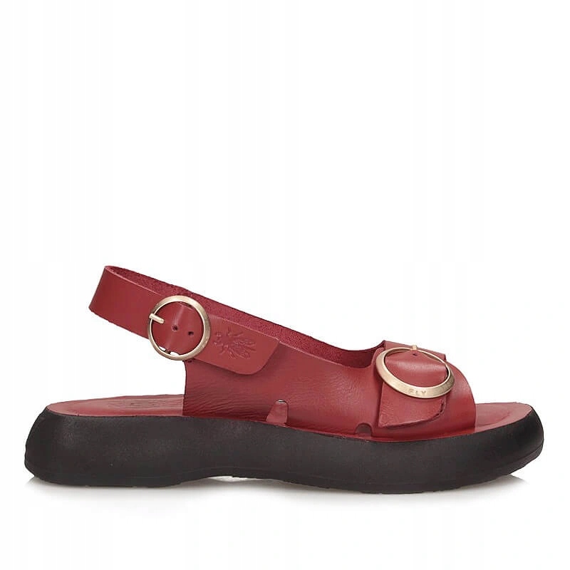 Dámské sandály Fly London BEIV387FLY Intense Rust červené na platformě