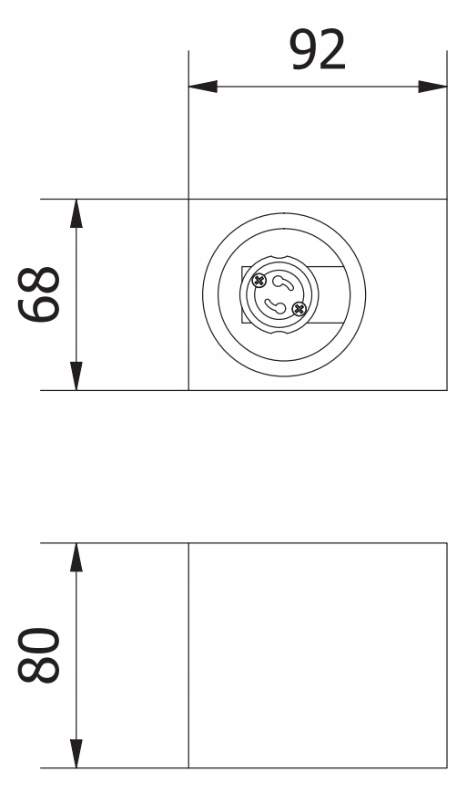Kinkiet jednokierunkowy TIAGO czarny GTV Kod producenta LD-TIAGOGU10J-20KW