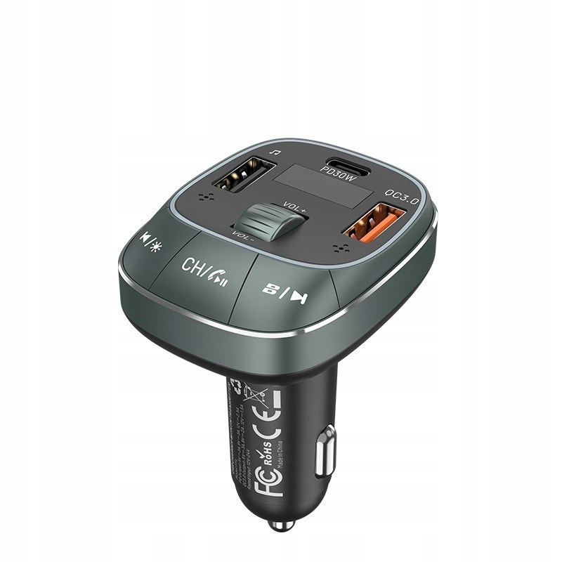 Samochodowy transmiter Fm Vention Bluetooth 5.0 30W Pd