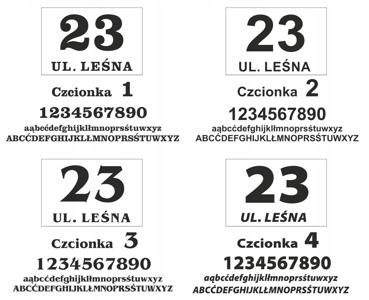 NUMER NA DOM, TABLICA ADRESOWA 20x15 3D PLEXI Szerokość produktu 20 cm