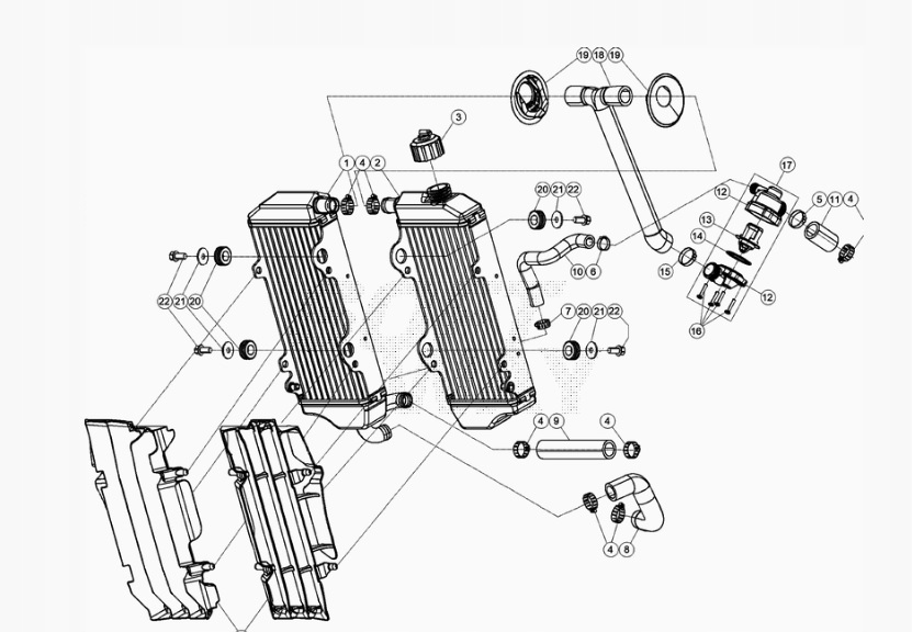 THERMOSTAT RR 2T 040 39 003 80 00 Beta 250 300RR Parts manufacturer Other