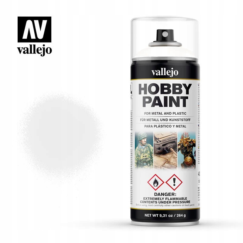 

Vallejo 28010 Primer White Spray podkład biały 400