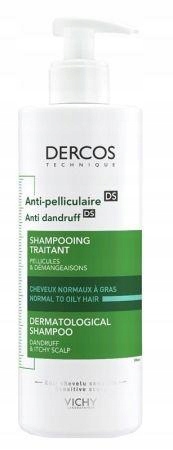 VICHY DERCOS Szampon ŁUPIEŻ TŁUSTY, 390ml