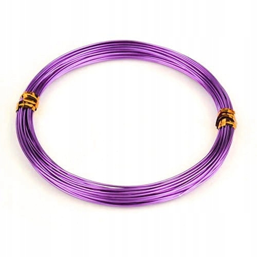 DJ69 Drut jubilerski aluminiowy 1mm 10m fioletowy