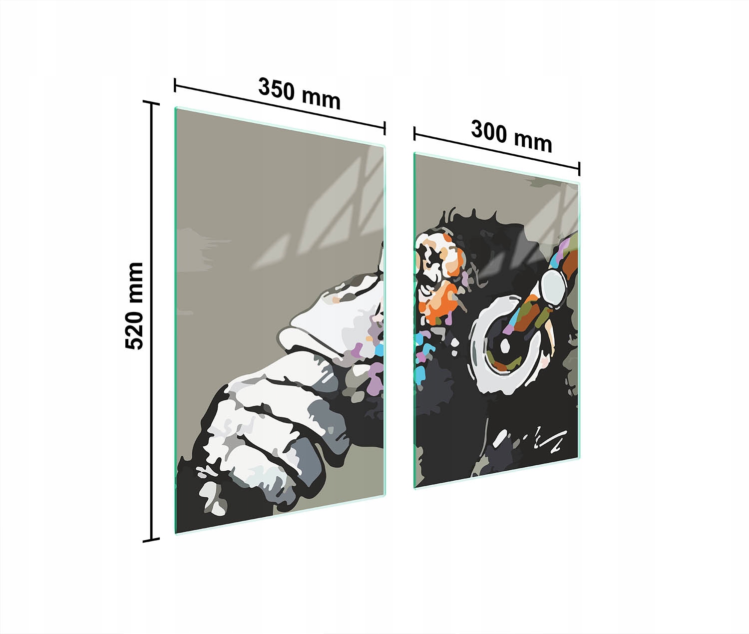 Skleněná Ochranná Deska Do Kuchyně 65x52 Hudba