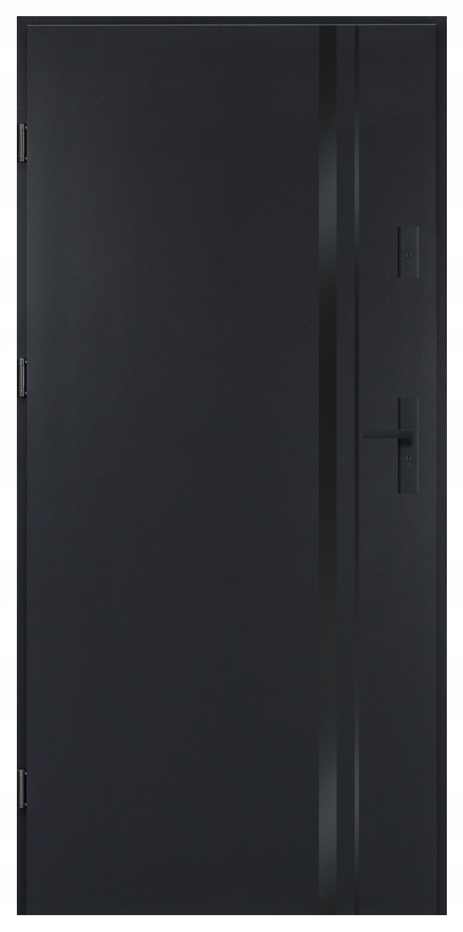 Drzwi lewe 55mm zewnętrzne antracyt 90 cm black