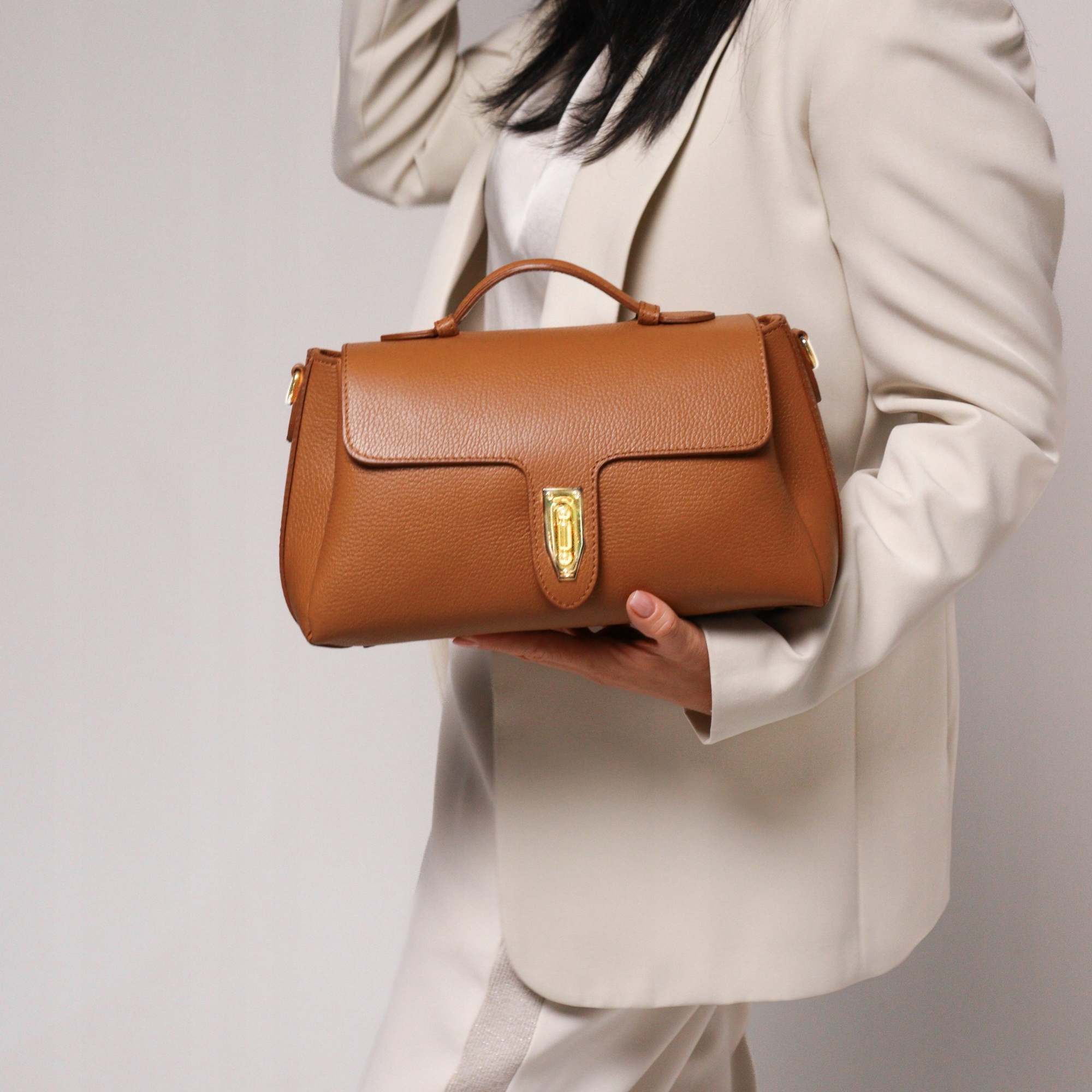 Dámská kabelka z přírodní kůže Federica Rudy-Zl