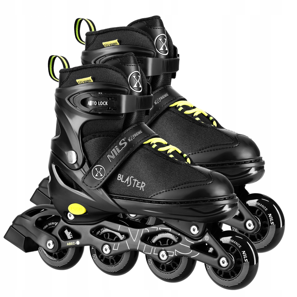 Łyżworolki Regulowane Rolki Rekreacyjne Dla Dziecka ABEC-7 Nils 35-38