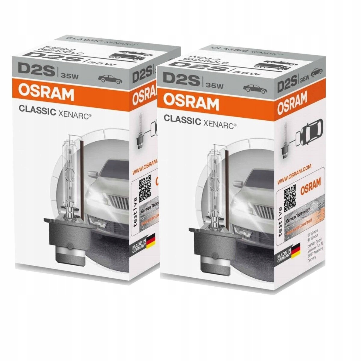 Osram Classic Xenarc D2S Żarnik 35W 2x
