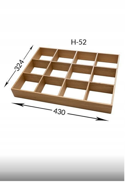 Peka 07.37112.D Drevená mriežka 12 komôr/ dub