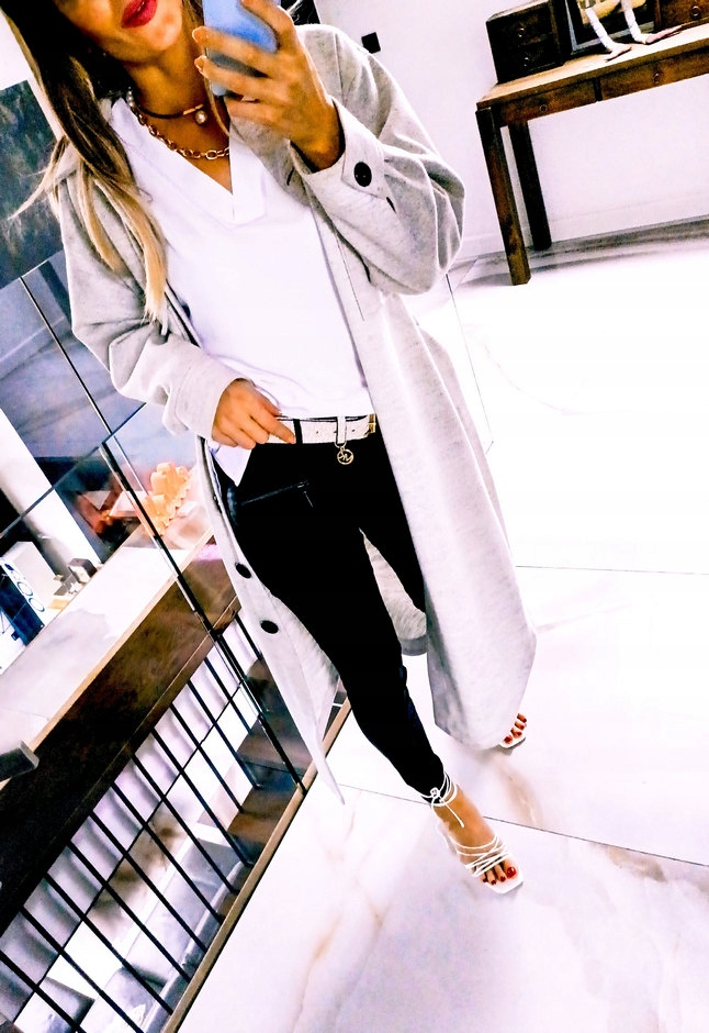 . BIAŁA BLUZKA ELEGANCKA DUŻE ROZMIARY PLUS SIZE 44 Kolor biały