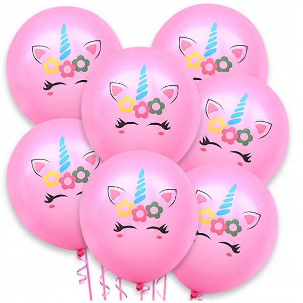 

Balon Dekoracyjny Różowy Tęczowy Jednorożec