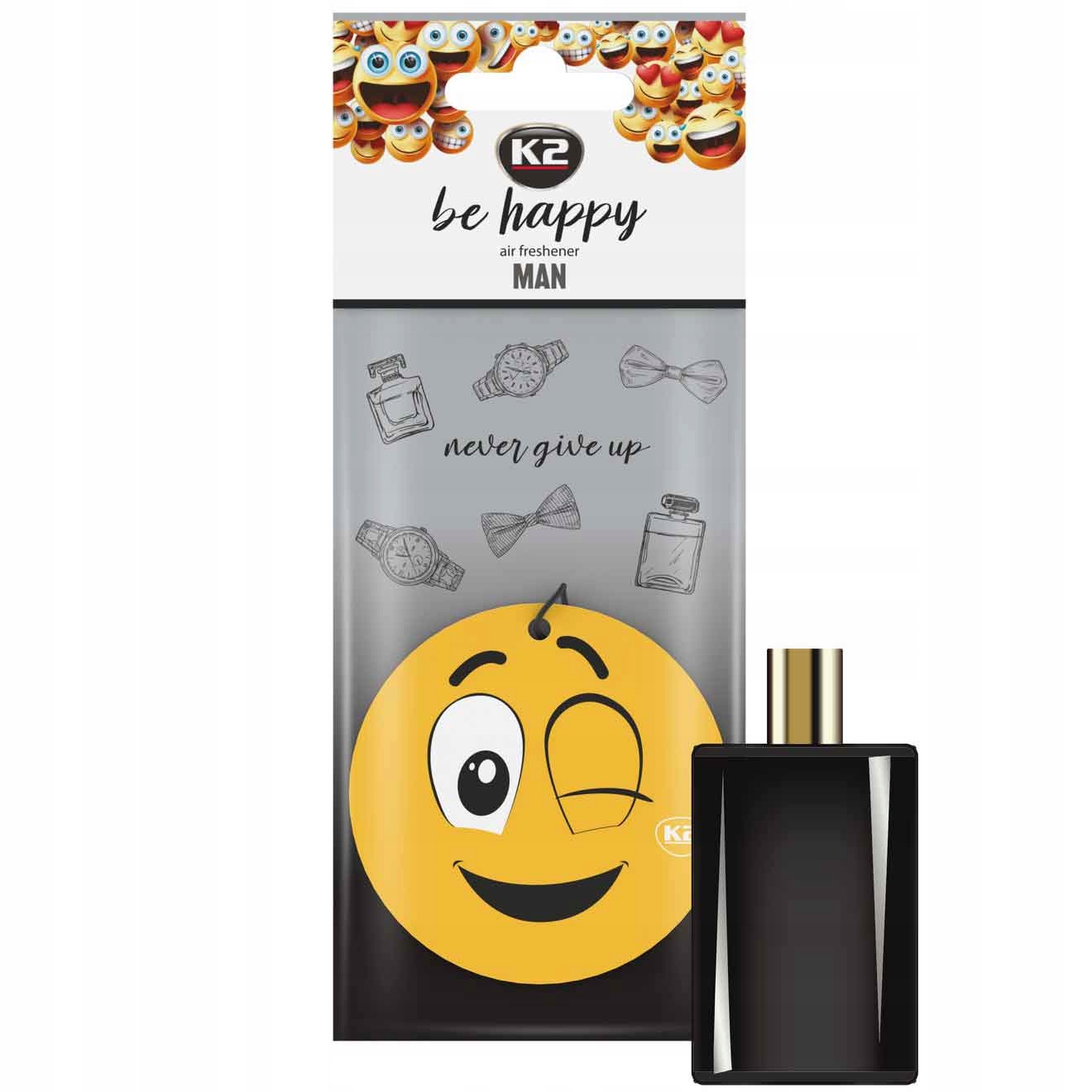 Zapach samochodowy zawieszka K2 Be Happy Man