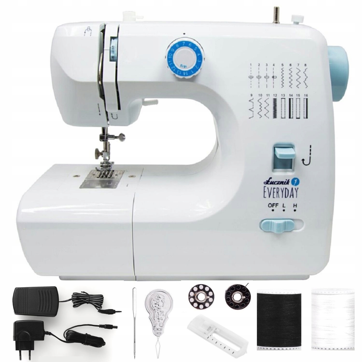 Maszyna do szycia mała dla dzieci Everyday 16 programów Akcesoria