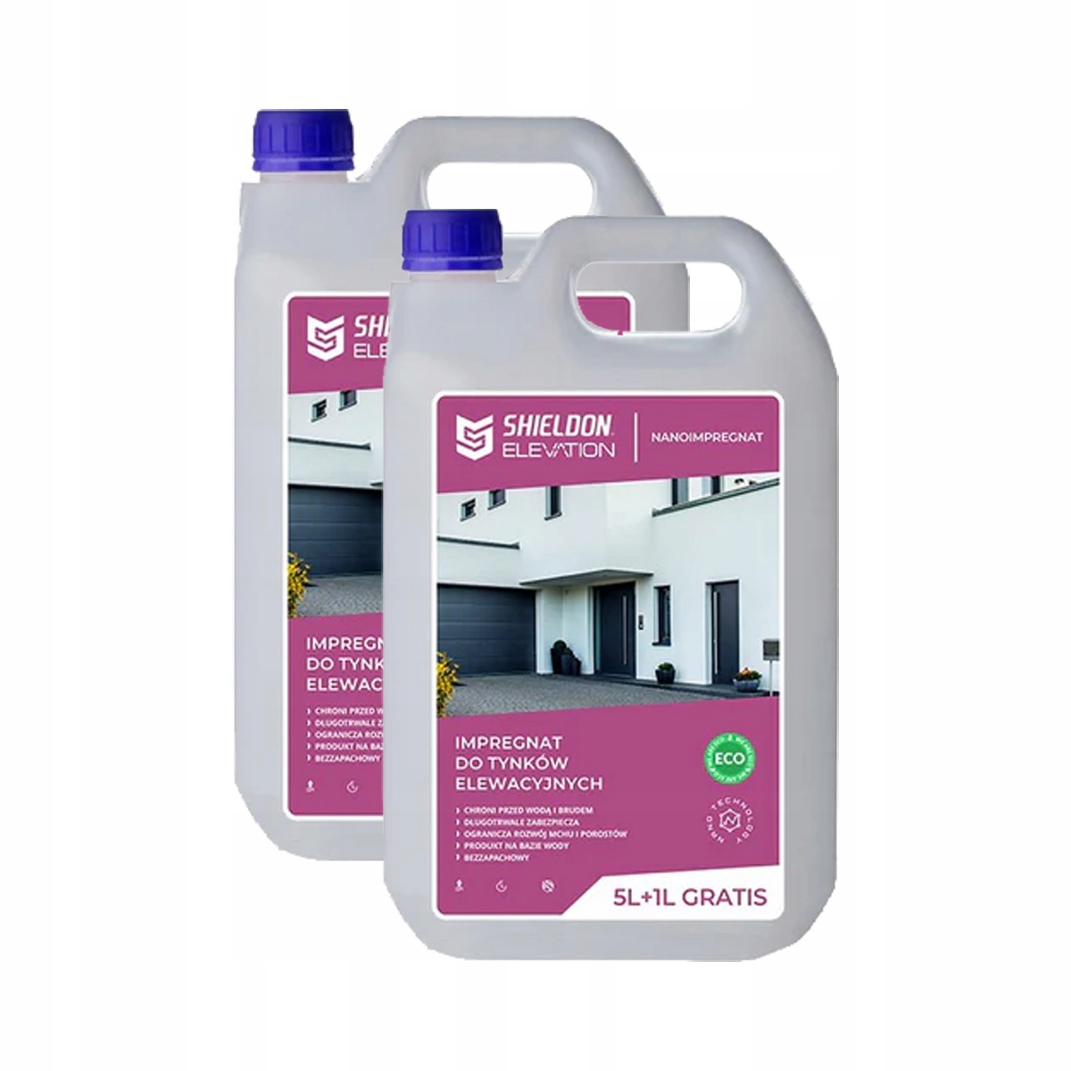 Impregnat do elewacji tynku fasad Shieldon Protects Elevation 12l na 60m²