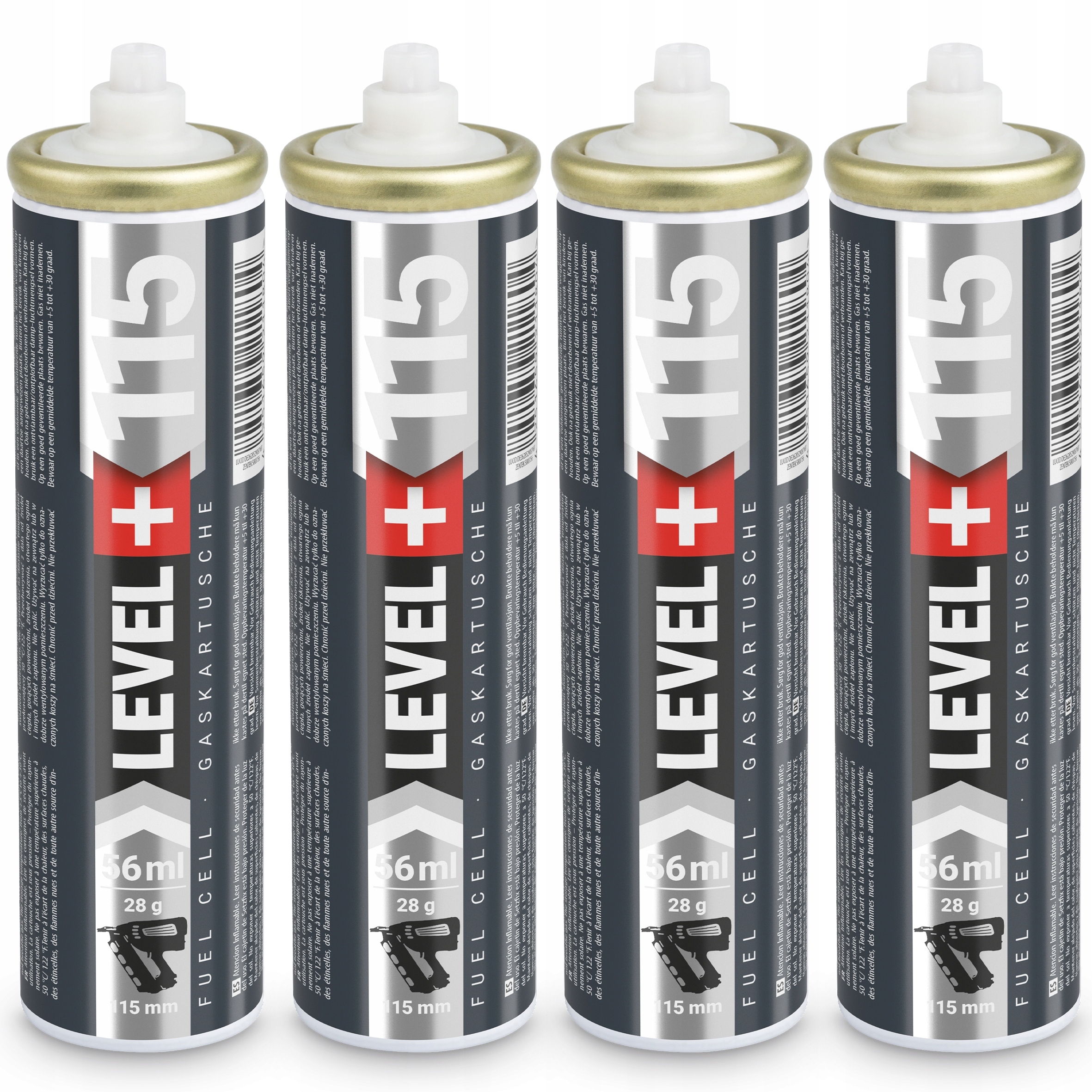 Plyn do sazečů Náboj 4ks 115mm 56ml 28g L+115