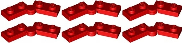 

Lego 2429c01 Zawias 1x4 czerwony (5g) 6 szt.