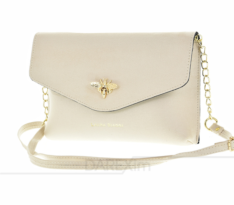 Laura Biaggi kabelka psaníčko JS152 eko kůže béžová semišová