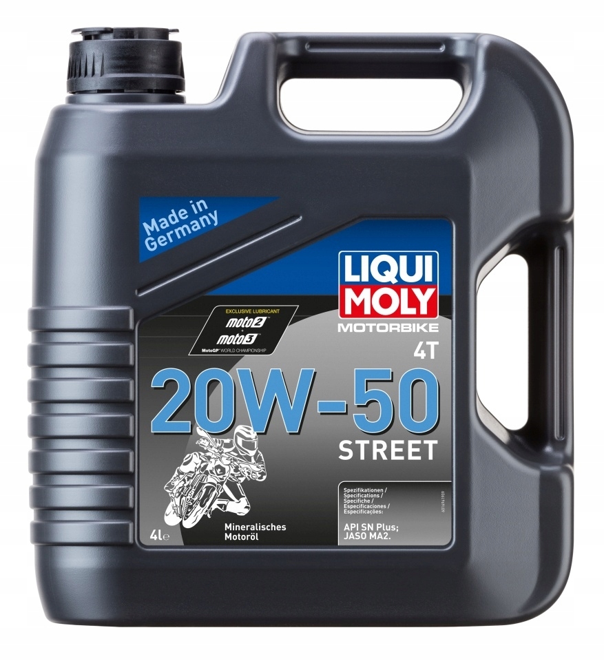 Liqui Moly Motorový Olej Motorbike 4T Minerálny 20W50 Street 4L (4) ()