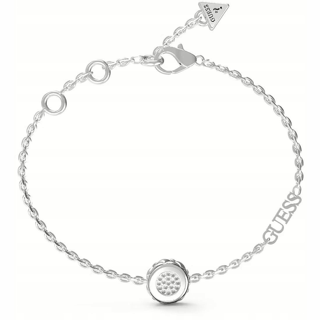 Dámský stříbrný náramek Guess zirkon, kolečko