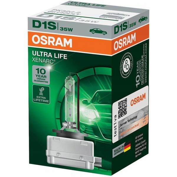 

Osram Ultra Life Xenarc Żarnik D1S 4300K PK32D-2