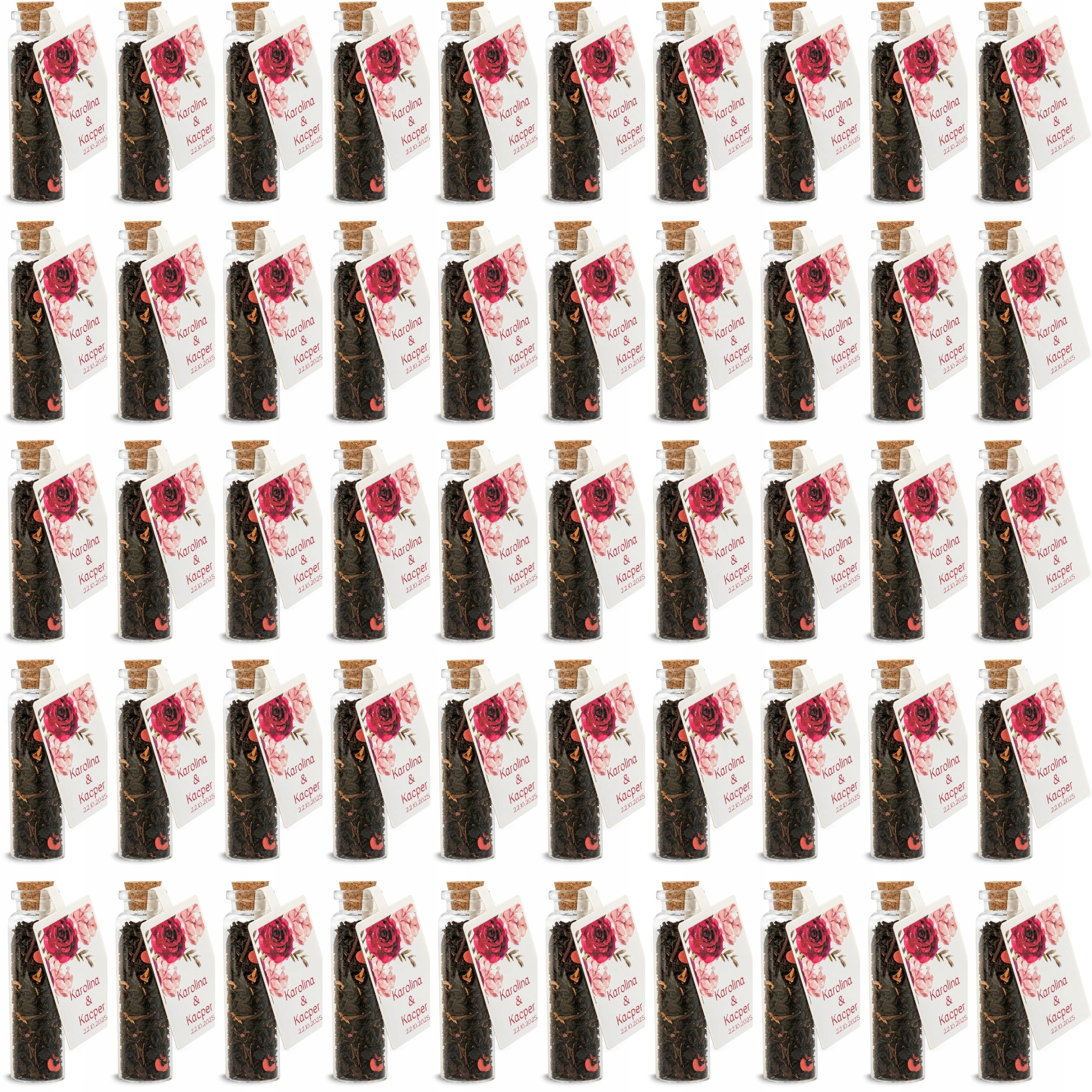 Poděkování pro svatba hosty Svatební Hostina láhev čaj na poděkování