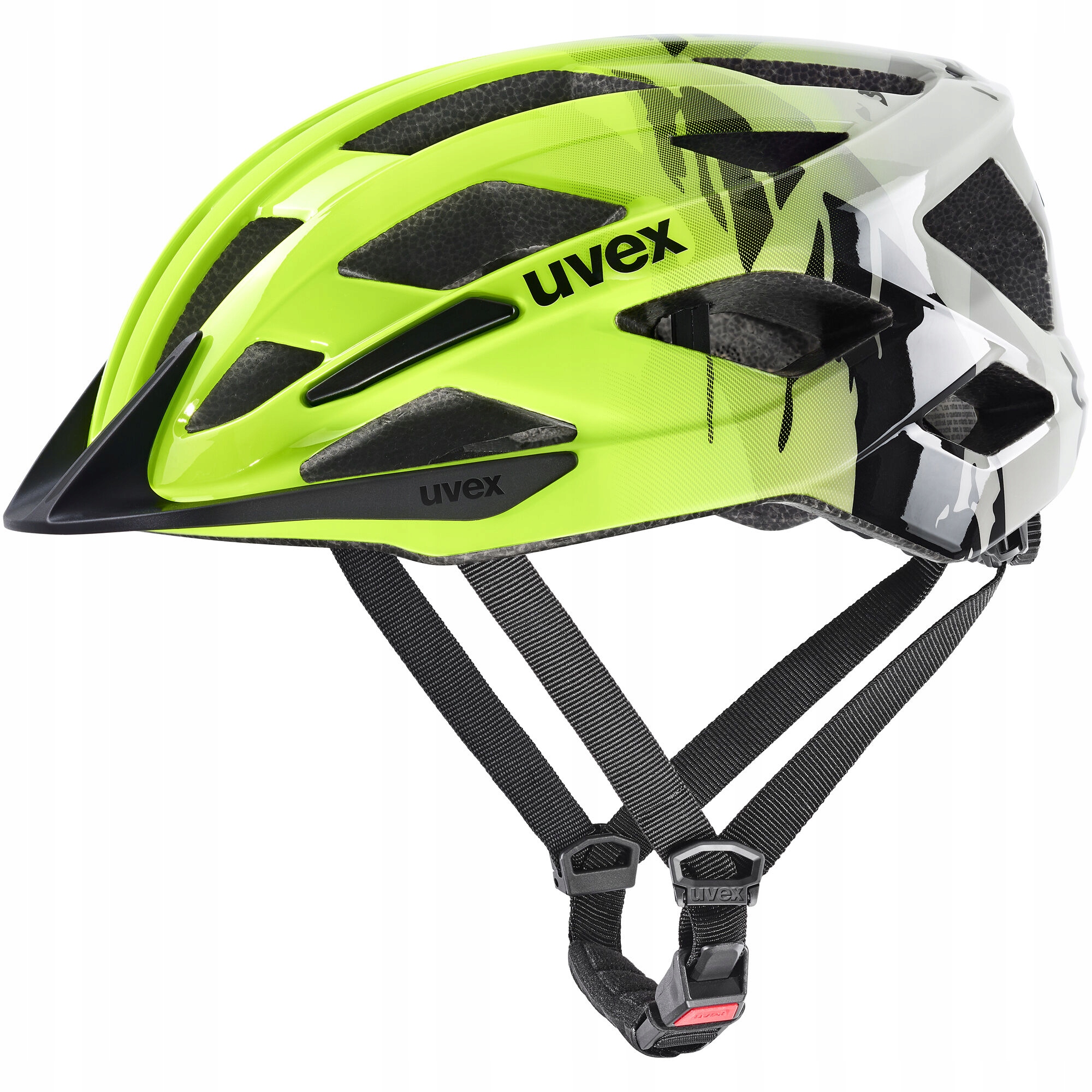 Kask rowerowy dziecięcy Uvex Air Wing 2 neon yellow/black