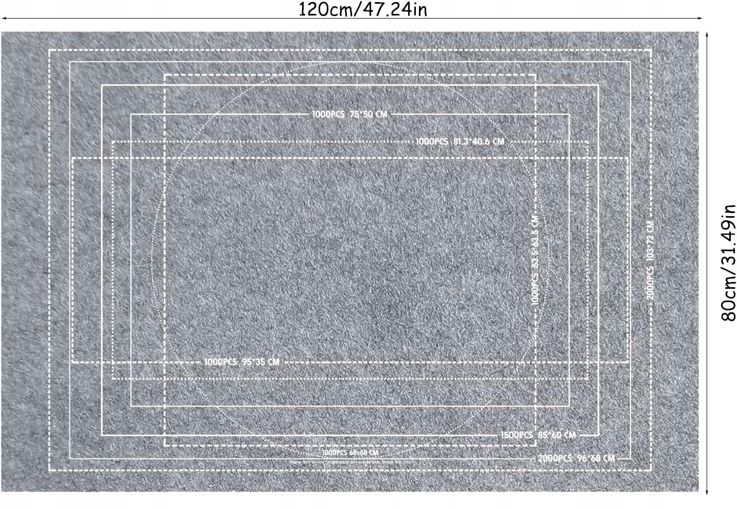 MATA PODKŁADKA DO UKŁADANIA PUZZLI PRZECHOWYWANIA 2000 EL. ZWIJANA PLANSZA EAN (GTIN) 7896008987978