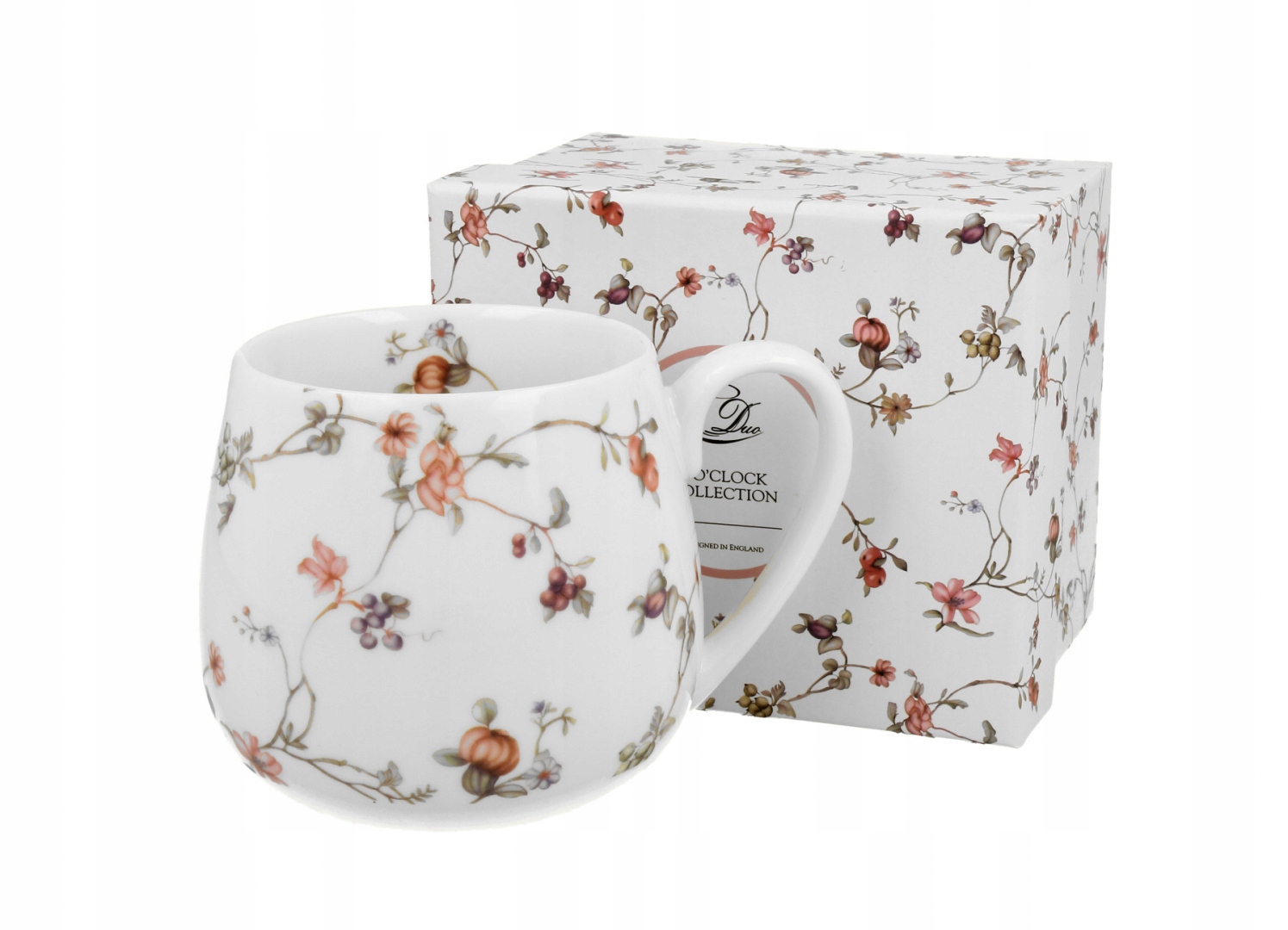 

Porcelanowy kubek upominek w pudełku Safa różyczki