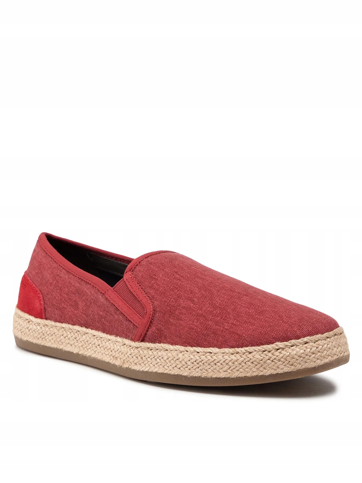 Geox Pánské Zasouvací Espadrilky Červené S Logem 45 6AA