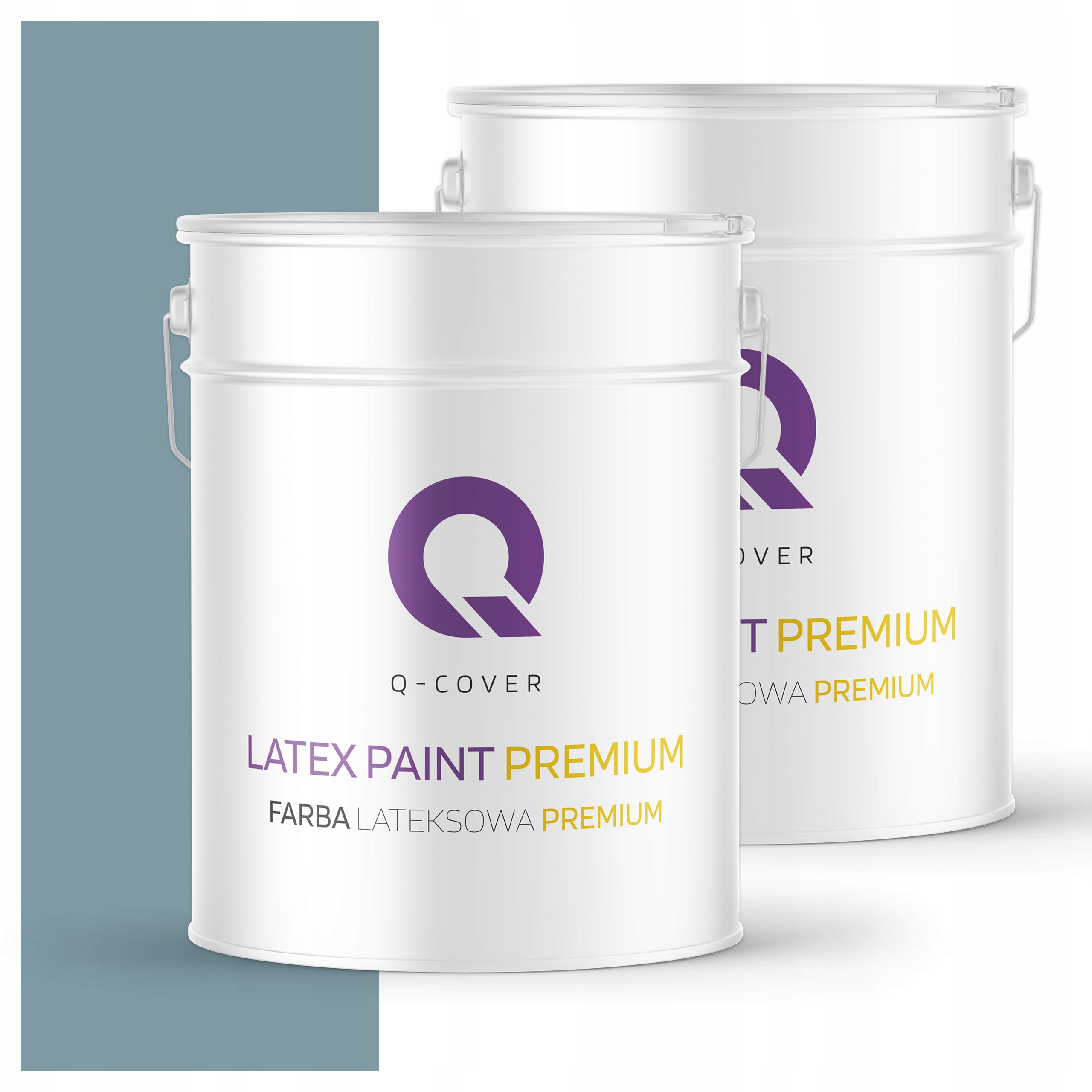 Farba odolná voči škvrnám Umývateľná na steny stropov 10L mat Platinová modrá