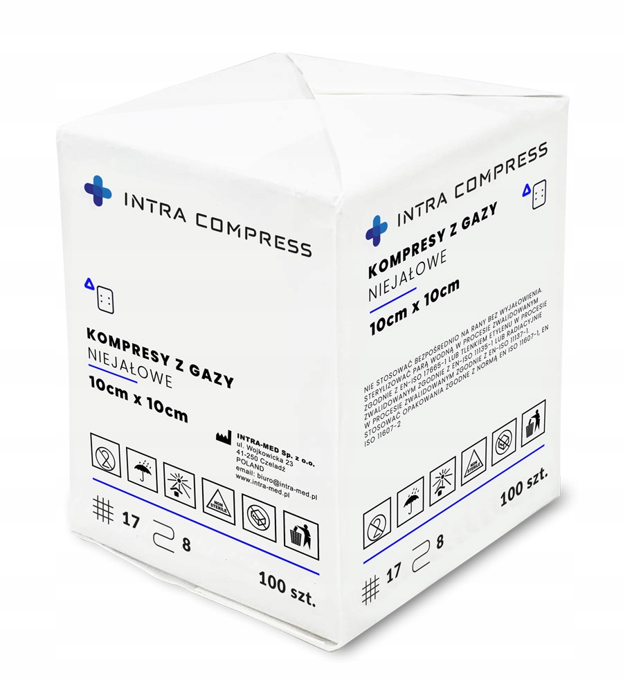

Kompresyz gazy niesterylne 10cm x 10 cm 13nitkowe