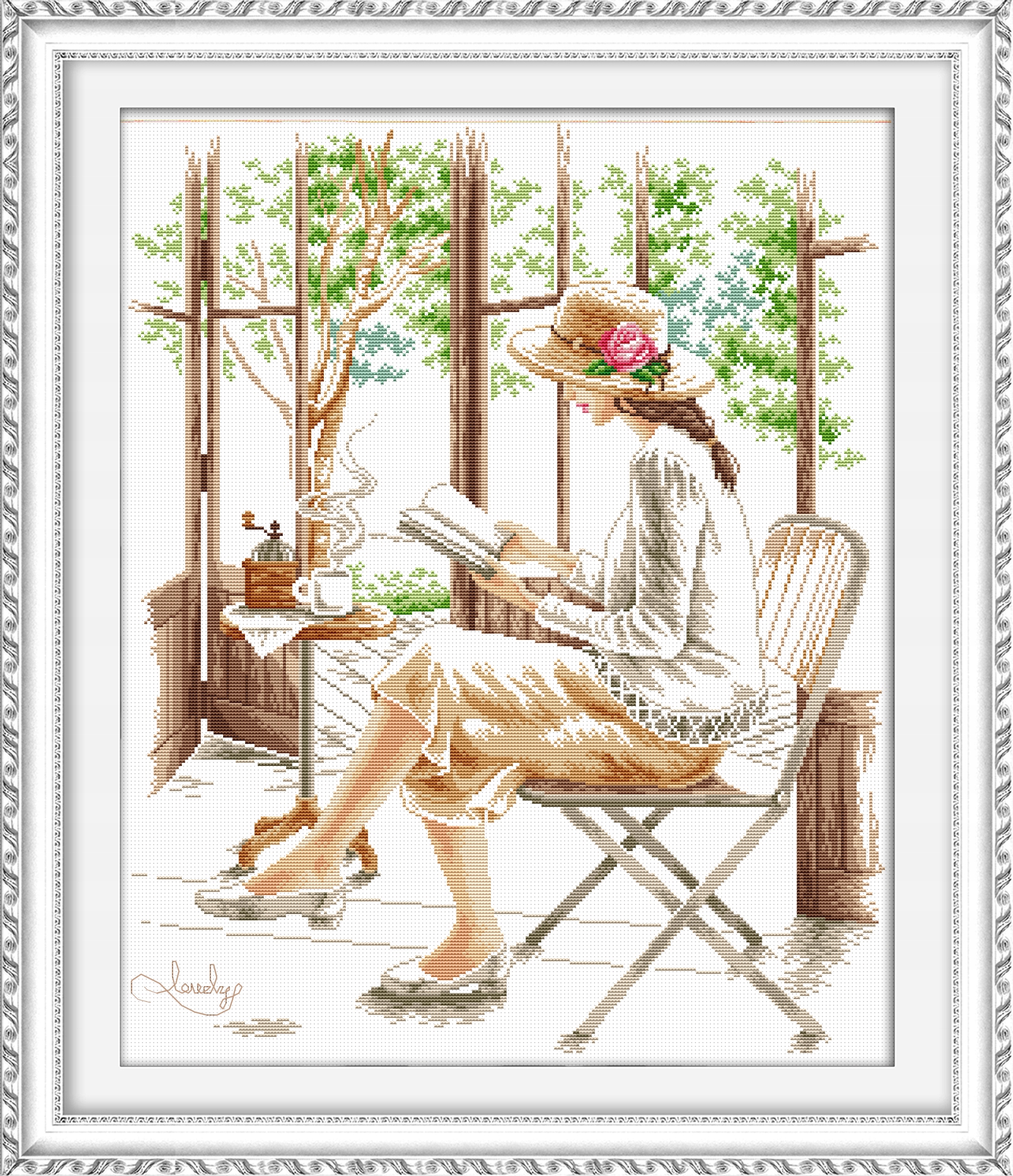 Křížková výšivka počítaná sada (kanva, mulina)