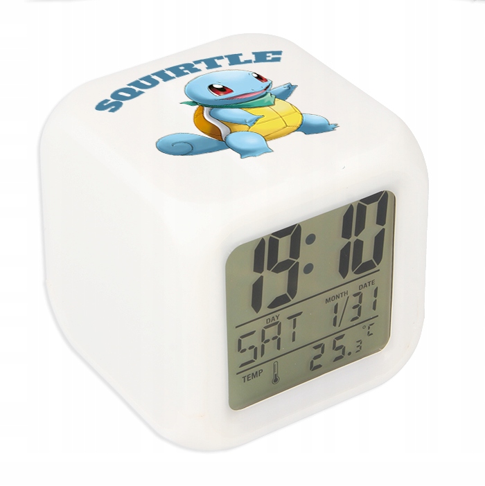 

Świecący Budzik Lampka Zegarek Pokemon Pikachu Wz