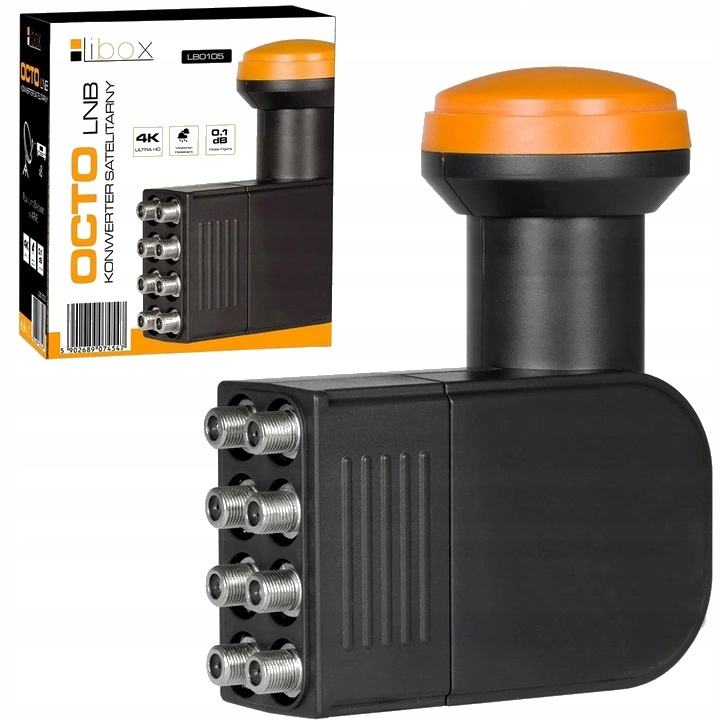 ZESTAW KONWERTER OCTO 4K MIERNIK SAT OSŁONA KABEL Kod producenta LB0116