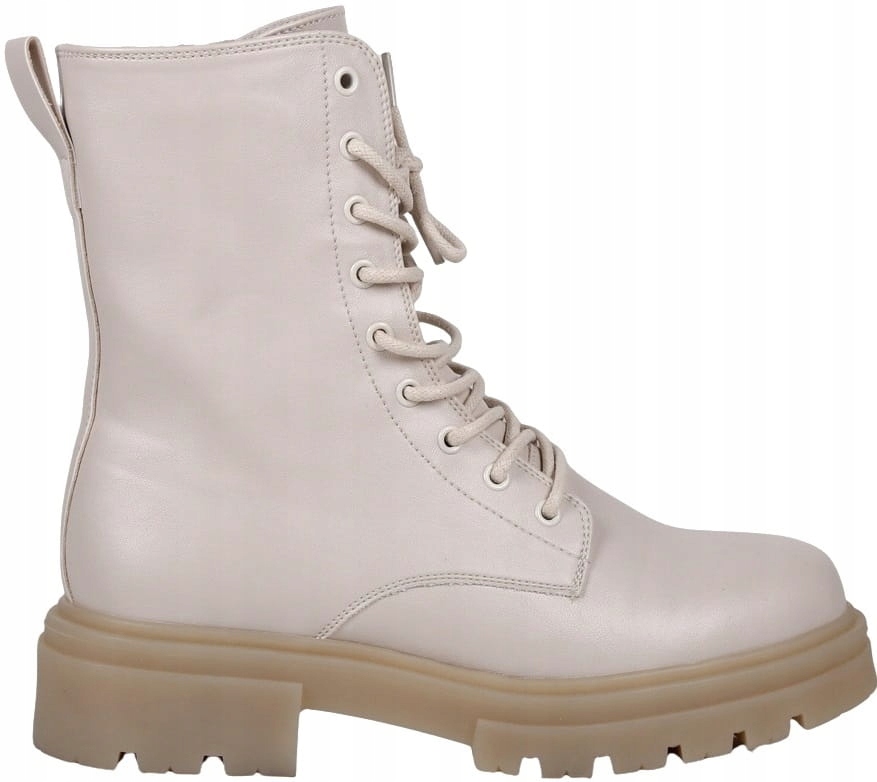 Béžové Dámské Kotníkové Boty Trapery Workery Kanady Lícové Zateplené Must Have