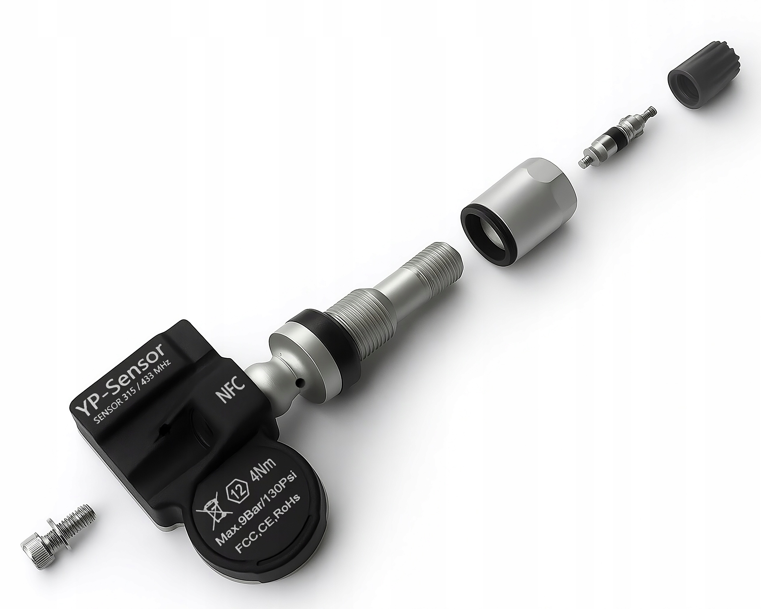 Czujniki ciśnienia opon TPMS Xiaomi SU7 2024-2025 P000000322001 Waga produktu z opakowaniem jednostkowym 1 kg