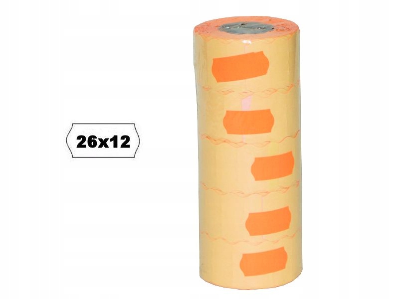 ETYKIETA CENOWA 1-RZĘD FALA FLUO (5) P