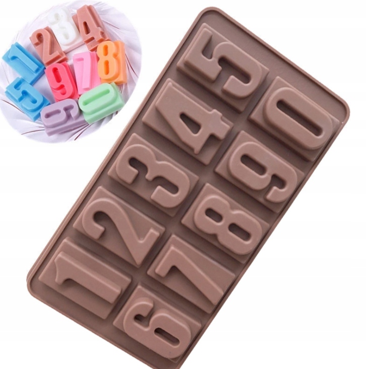 

Forma Silikonowa foremka cyfry cyferki od 0 do 9