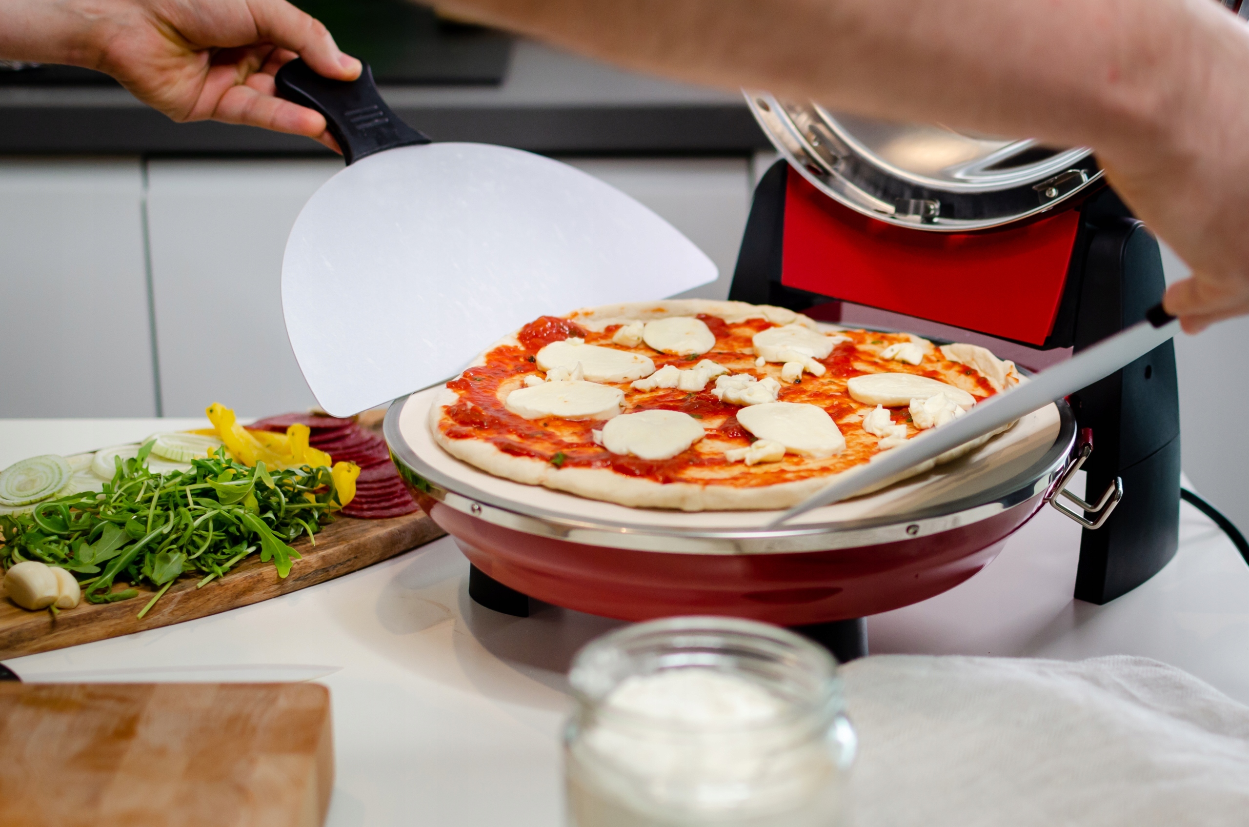 PIEC DO PIZZY G3FERRARI G10032 2 KAMIENIE 5 MINUT 1200W 400°C + EBOOK Pojemność 0 l