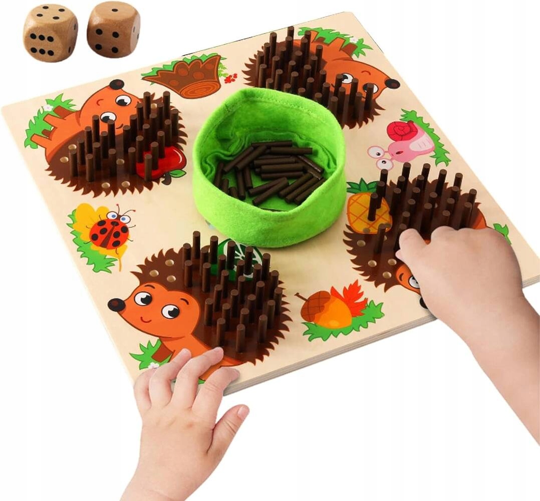 Gra JEŻ nauka liczenia dla Dzieci z Jeżem plansza Wiek dziecka 3 lata +