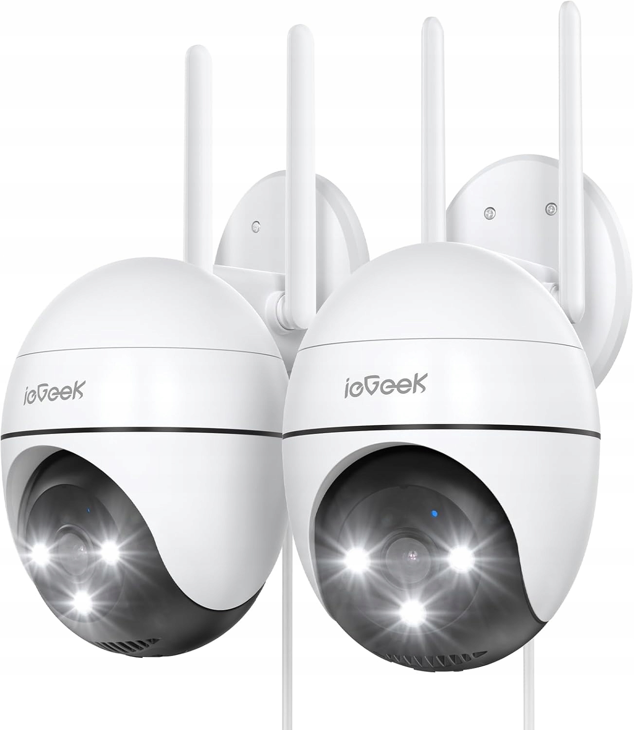 2ks Venkovní otočná kamera 5G WiFi Ip 3MP 2K Audio, Detekce Postav