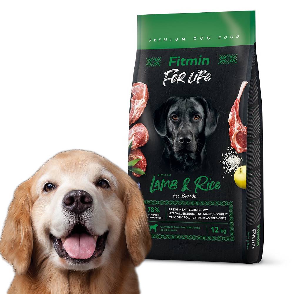 Levně Fitmin dog For Life Jehněčí & Rýže 12 kg